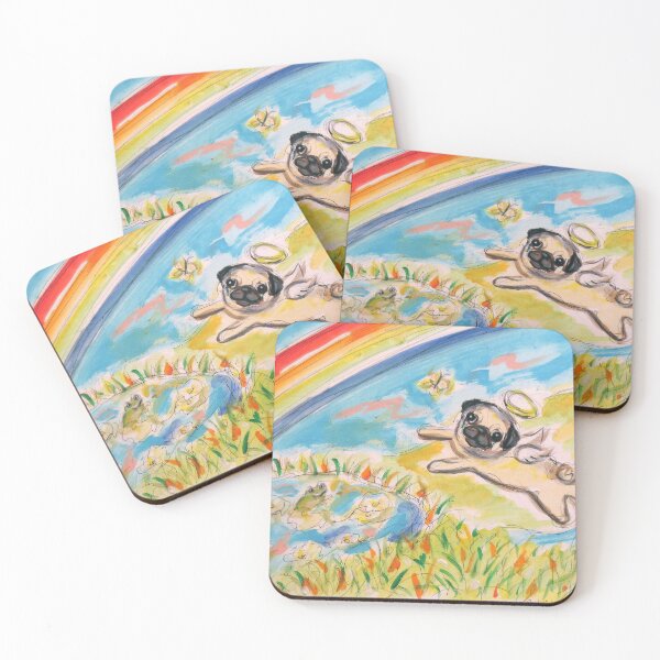 Item preview, Pug Angel chases butterfly designed and sold by artbyangie.