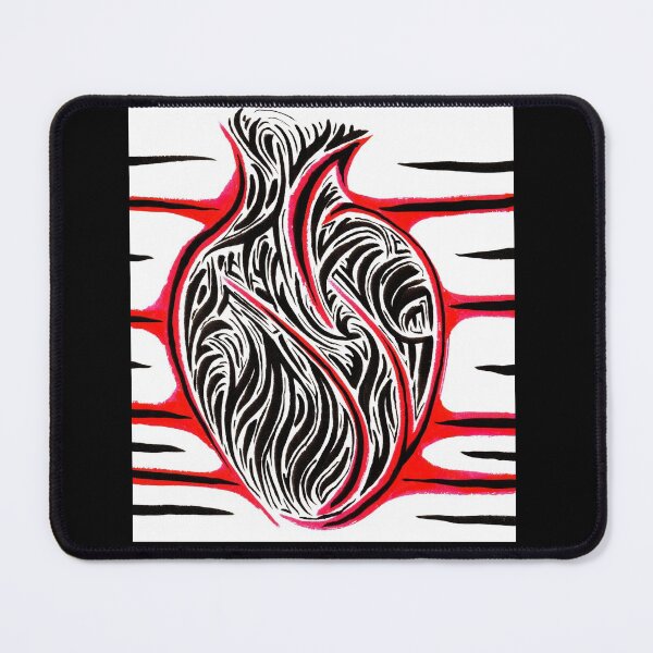 Item preview, Abstract Bloody Heart Design designed and sold by MathenaArt.