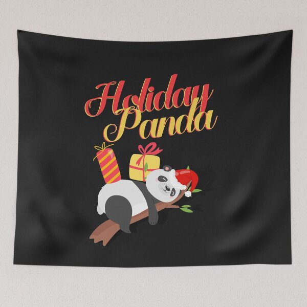 Item preview, Cute Animal Friendly Christmas Panda designed and sold by Wheeler-Styl3.