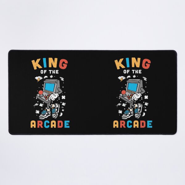 Vista previa del artículo con la obra «Rey del Arcade, Juego Arcade, Amante de los juegos Arcade», diseñado y vendido por anodyle.