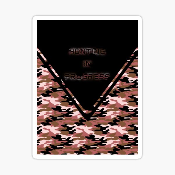 "Hunting in progress" Sticker for Sale by MrJean Redbubble