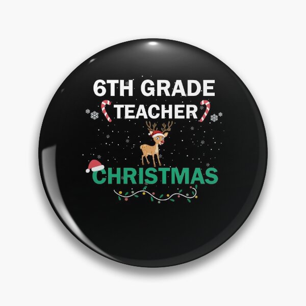 Item preview, 6th Grade Teacher Christmas designed and sold by imaneless.