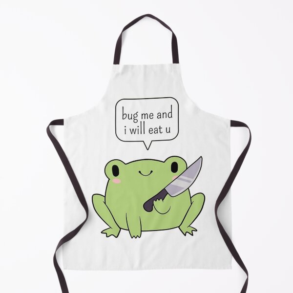 Item preview, Cute frog holding knife | annoyed frog designed and sold by Botany Co..