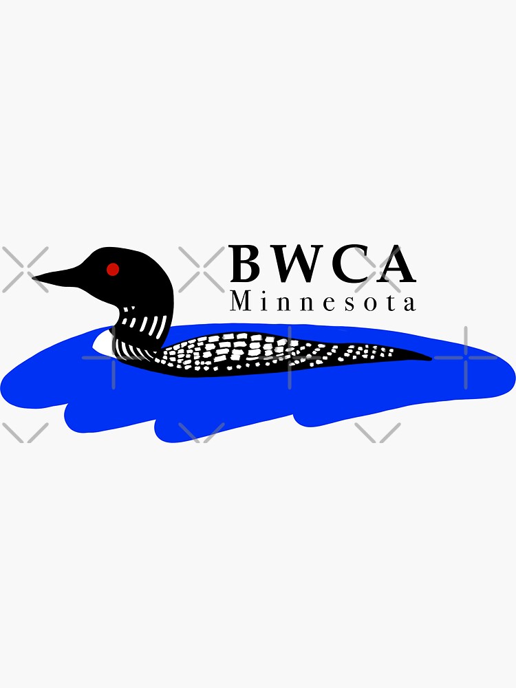 "Boundary Waters Loon" Sticker by CoryPeeples Redbubble