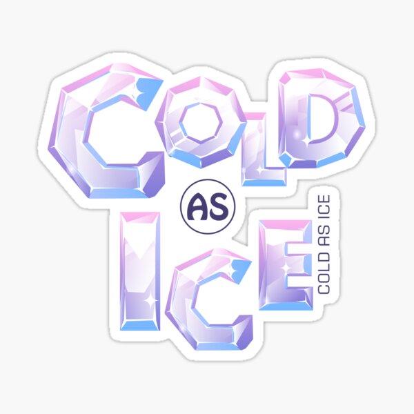 Cold As Ice In The Christmas Winter Season  Sticker