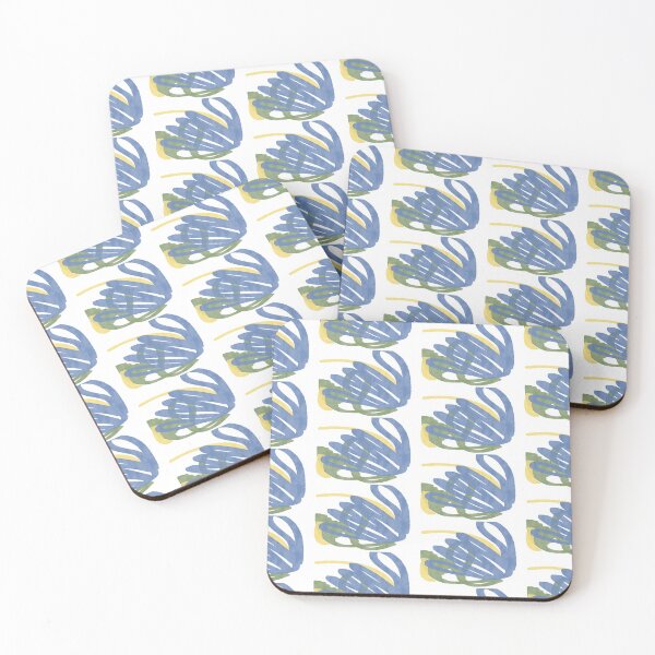 Item preview, Blue green yellow 90s abstract art designed and sold by TulipsandStars.