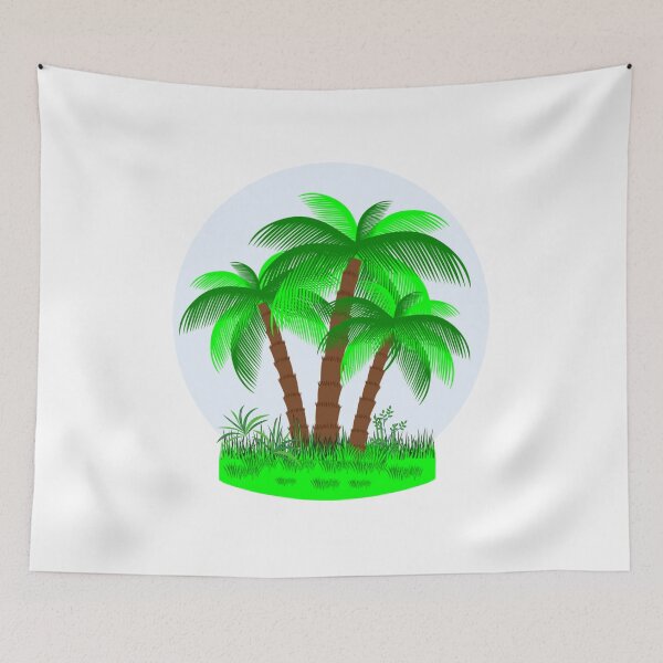 Item preview, Tropical Exotic Green Palm Trees, Tropical Island Paradise, Tropics designed and sold by silviaol.