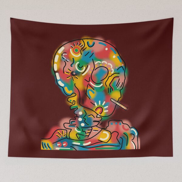 Item preview, Colorful art skeleton  designed and sold by PrintsEntmt.