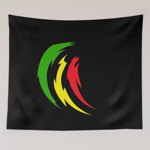 Item preview, Rastafari Lion with Reggae Flag Colors, Green Red and Yellow design designed and sold by D-C-Designs.