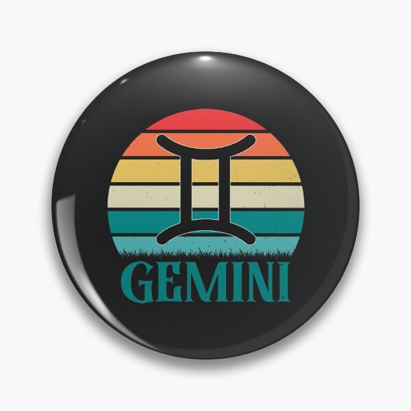 Item preview, Retro Vintage Zodiac Sign - Gemini designed and sold by WilliamsonMedia.