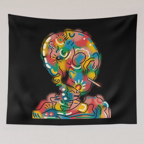 Item preview, Colorful art skeleton  designed and sold by PrintsEntmt.