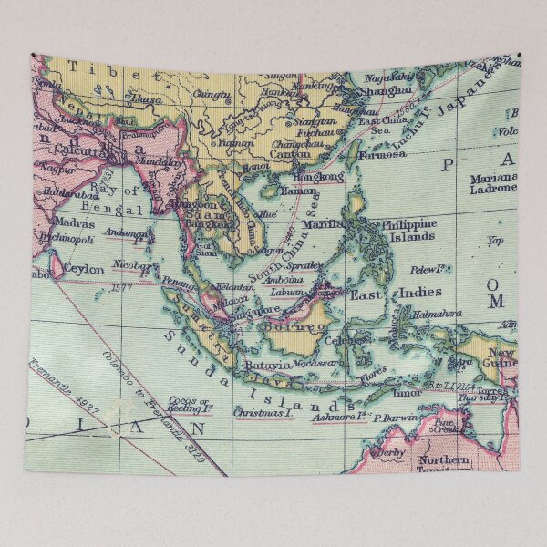 Item preview, Southeast Asia - Vintage Map designed and sold by Lidra Zehcnas.