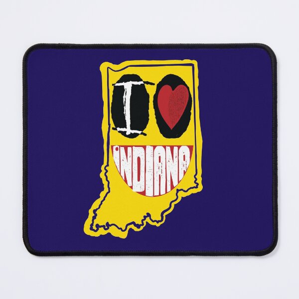 Item preview, I Love Indiana Smiling Face designed and sold by pelagio.