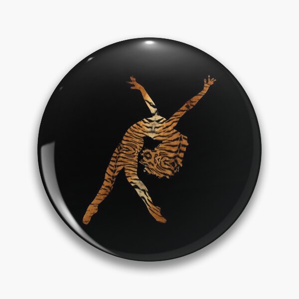 Item preview, LYRICAL BALLET - TIGER TEXTURE - BALLERINA SILHOUETTE designed and sold by KoolDsignsDANCE.
