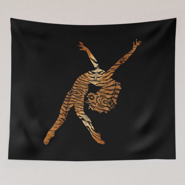 Item preview, LYRICAL BALLET - TIGER TEXTURE - BALLERINA SILHOUETTE designed and sold by KoolDsignsDANCE.