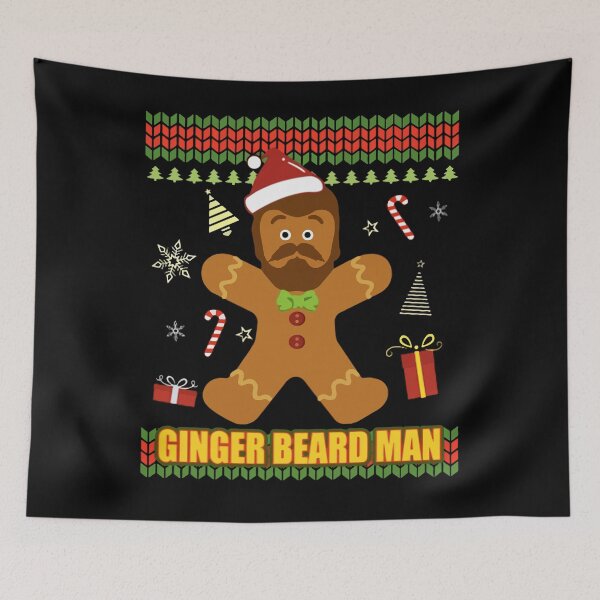 Item preview, ginger beard man ugly christmas sweater designed and sold by Super-Thomas.