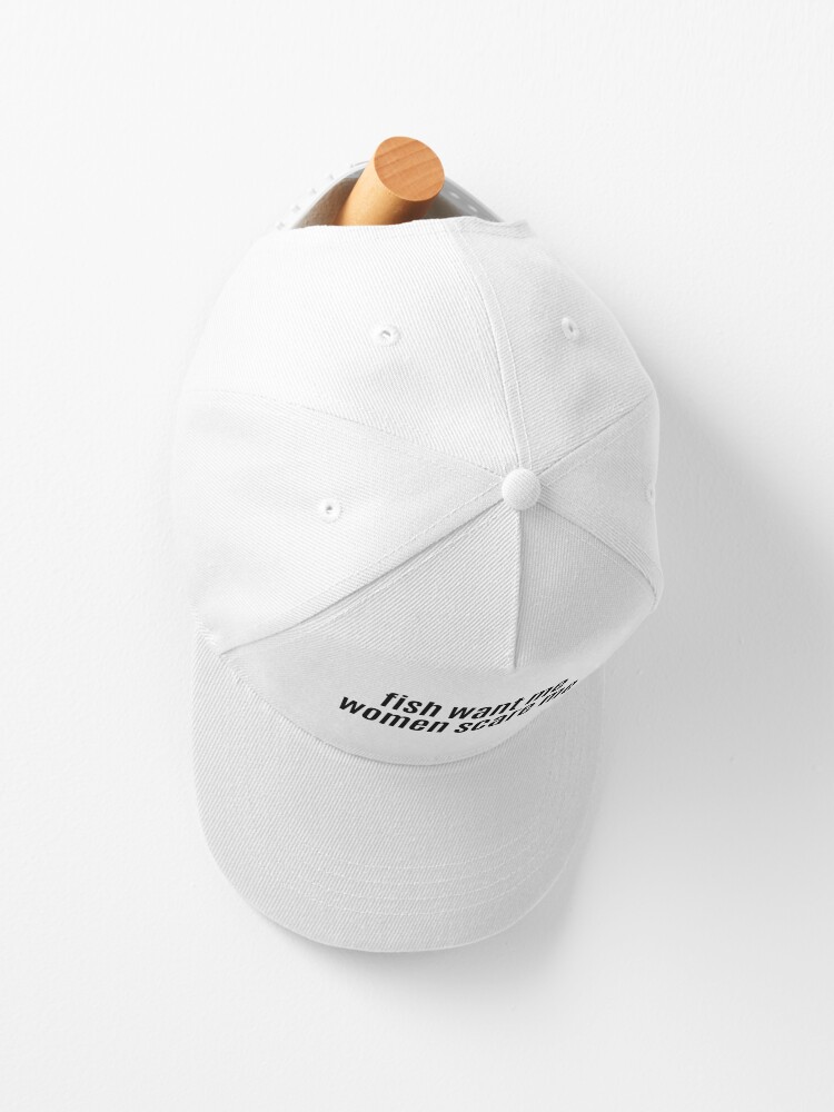 Trucker Hat, White with Black Embroidery (Unisex, Men, & Women) – BITE ME  SHARK