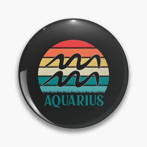 Item preview, Retro Vintage Zodiac Sign - Aquarius designed and sold by WilliamsonMedia.