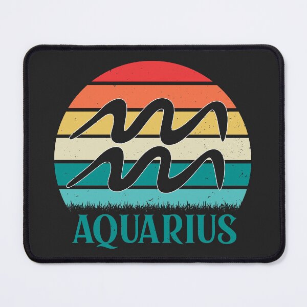 Item preview, Retro Vintage Zodiac Sign - Aquarius designed and sold by WilliamsonMedia.