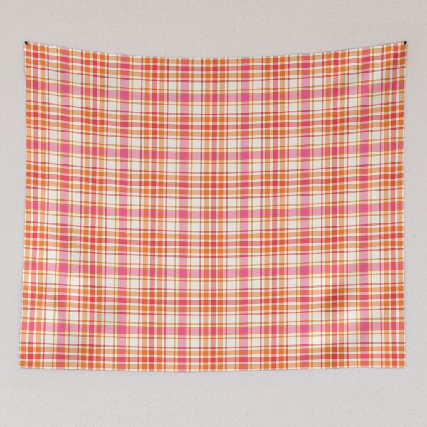 Item preview, Orange and Hot Pink Plaid designed and sold by plaidwerx.