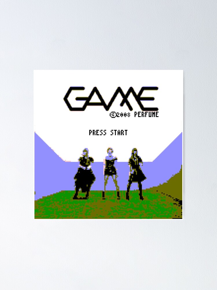 Perfume Game Nes Start Screen Poster By Theczarofall Redbubble