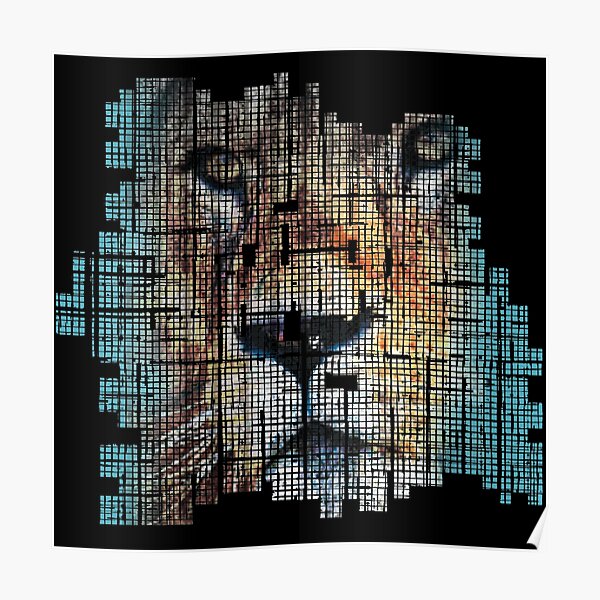 Póster «El Rey León - el León duerme esta noche AZUL» de chillyoo-shop |  Redbubble