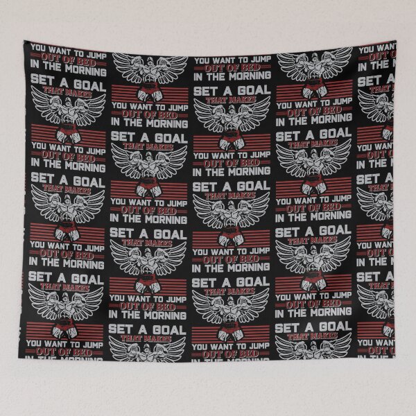Item preview, Set a goal that makes you want to jump out of the bed in the morning. designed and sold by BuddyBoots.