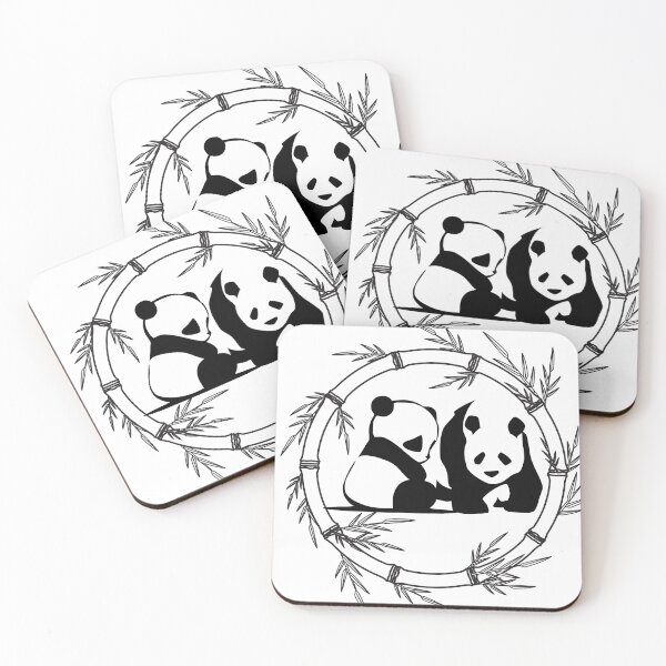 Item preview, Cute Animal Friendly Pandas designed and sold by Emirate-Art.