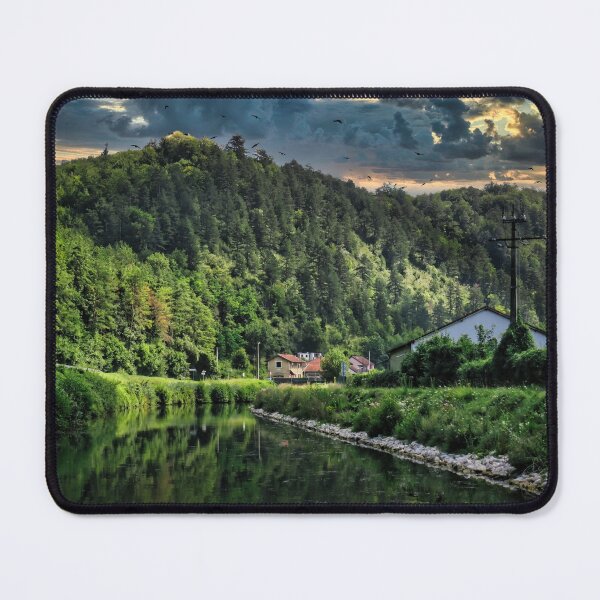 Item preview, Little village on the Marne Canal designed and sold by Ann Biddlecombe.