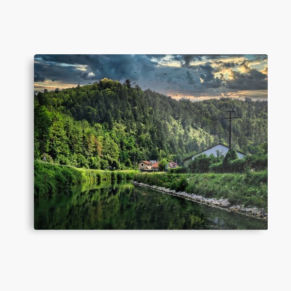 Item preview, Little village on the Marne Canal designed and sold by Ann Biddlecombe.