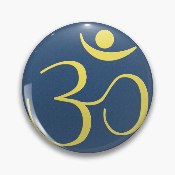 Item preview, OM Logo - Yellow on Blue designed and sold by Fractal Journeys, etc. .