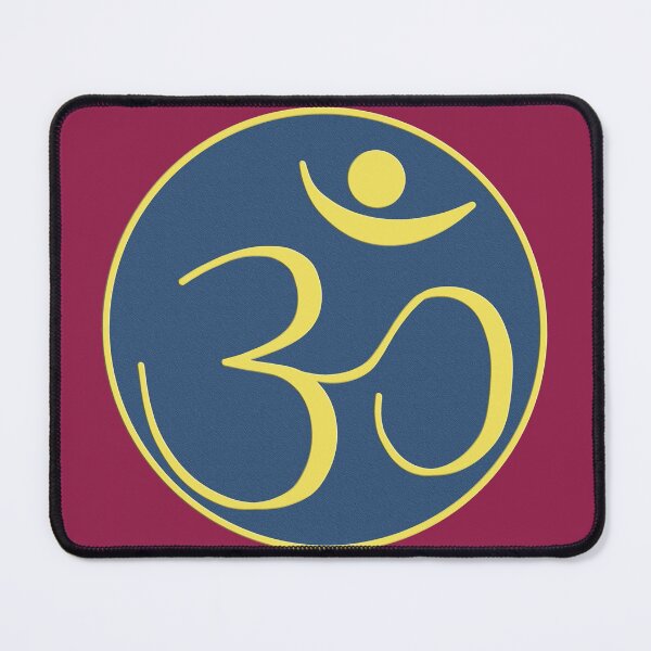 Item preview, OM Logo - Yellow on Blue designed and sold by Fractal Journeys, etc. .