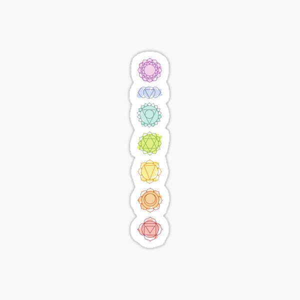 Mini Chakra Stickers Meditation Sticker, Spiritual Sticker, Rollerball  Sticker, Seven Chakras, Heart Chakra, Sacral Chakra 293A 