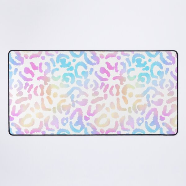Vista previa del artículo con la obra «Estampado de leopardo arcoíris pastel», diseñado y vendido por Julie Erin Designs.