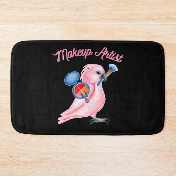 Item preview, Pink Cockatoo Parrot Makeup Artist Watercolor designed and sold by Ivy Lily Art.
