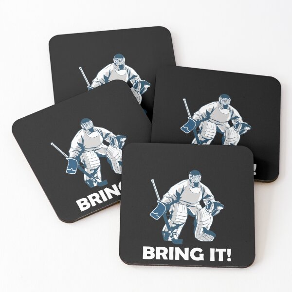 Item preview, Bring It- Ice Hockey Goalie designed and sold by PaulPolygonart.