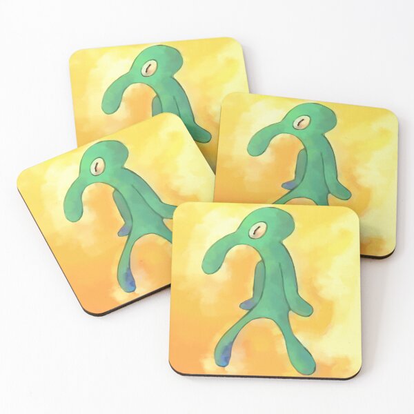 Peinture haute résolution en gras et brash Dessous de verre (lot de 4)