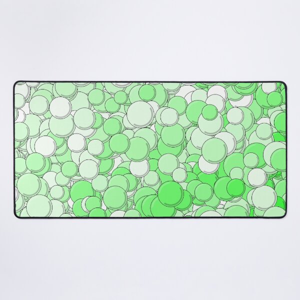 Item preview, Green and White Bubbles designed and sold by MathenaArt.