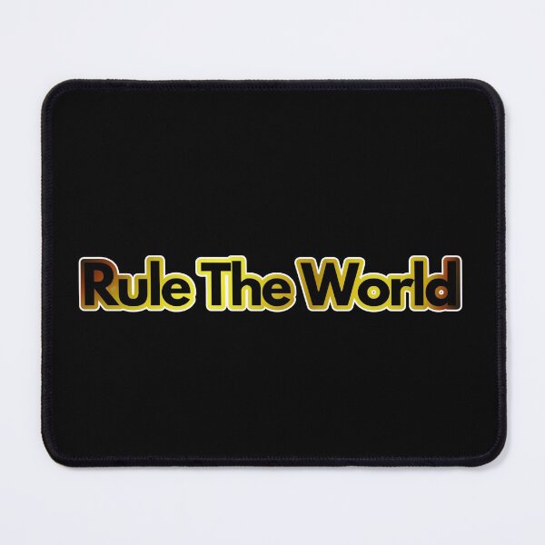 Item preview, rule the world - golden text quotes designed and sold by UnseenCreations.