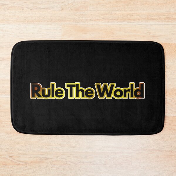 Item preview, rule the world - golden text quotes designed and sold by UnseenCreations.