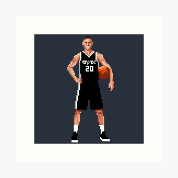 JIFOME Canvas Wall Art Manu Ginobili San Antonio Spurs Basketball