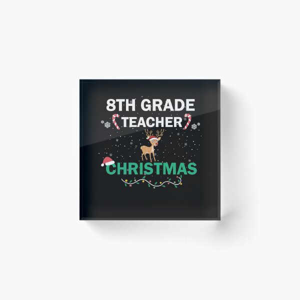 Item preview, 8th Grade Teacher Christmas designed and sold by imaneless.