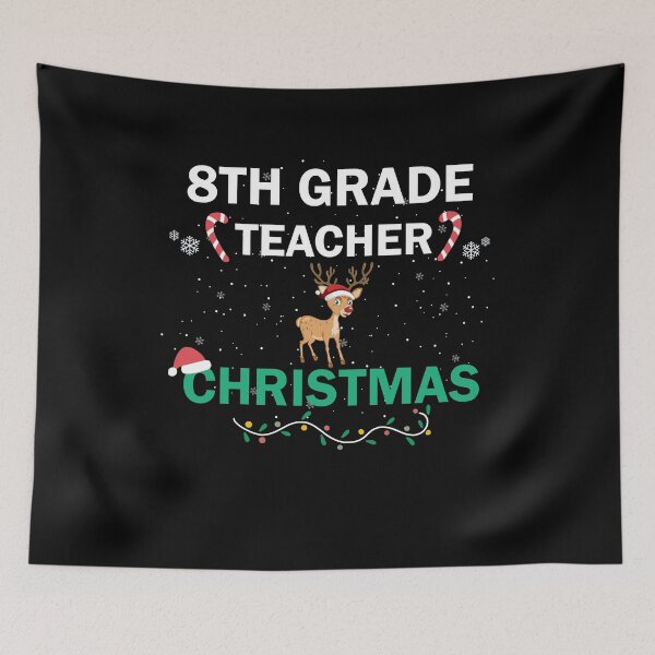 Item preview, 8th Grade Teacher Christmas designed and sold by imaneless.
