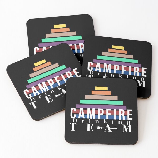 Item preview, Campfire Drinking Team : Funny Engraved Camping Tumbler designed and sold by Abstract-Shop-0.