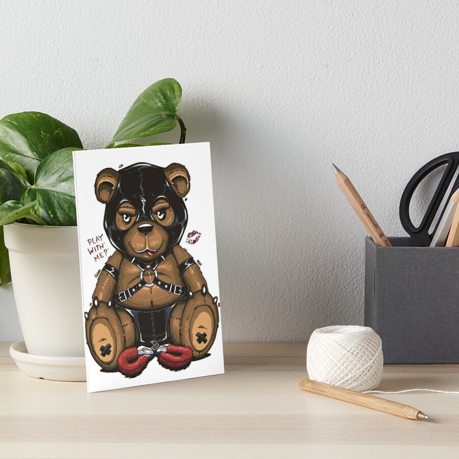 Kinky Teddy Bear Printable Wall Art -  Israel