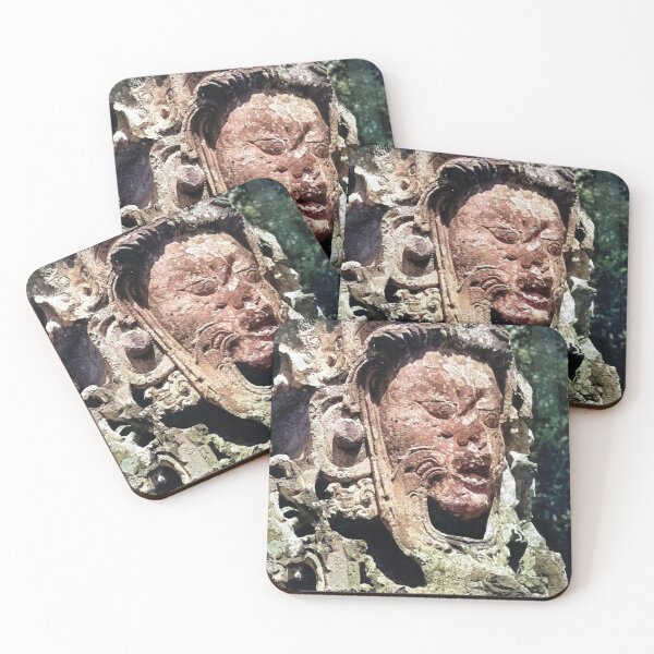 Item preview, Colorized Vintage photo of a Mayan Stela at Copán  designed and sold by JerryFrank.