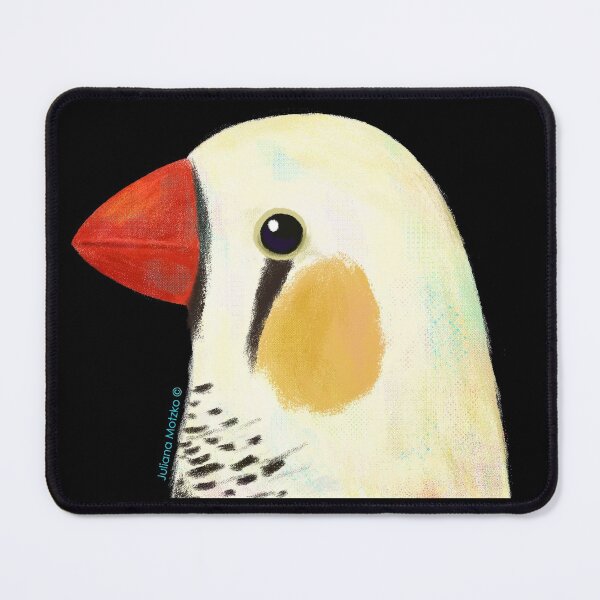 Item preview, Chestnut Flanked Zebra Finch Bird designed and sold by julianamotzko.