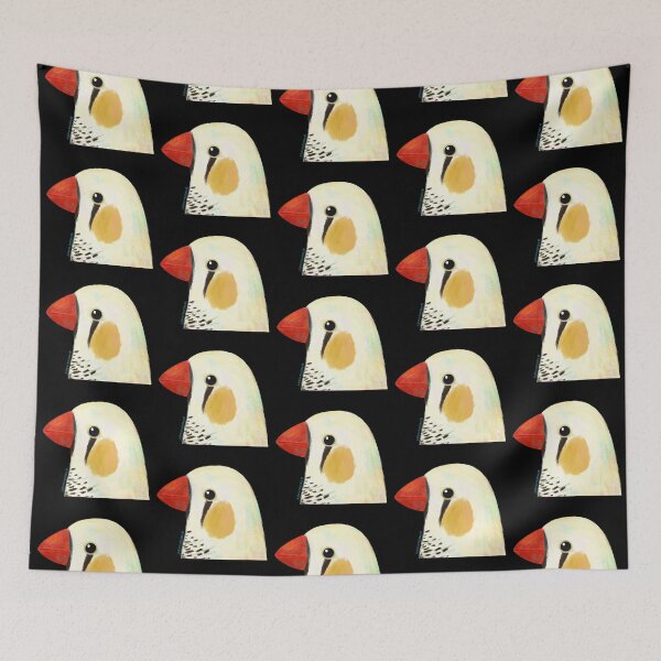 Item preview, Chestnut Flanked Zebra Finch Bird designed and sold by julianamotzko.
