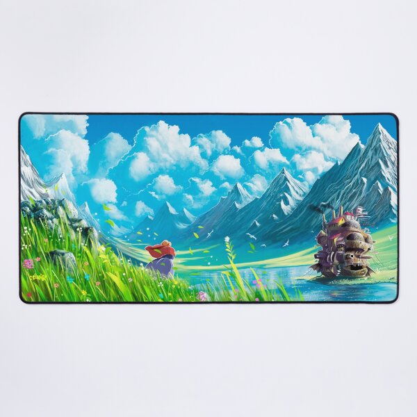 Castle and Lake Desk Mat