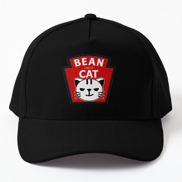 Bean Cat - Red Baseball Cap